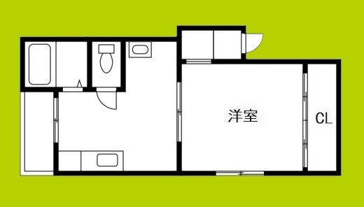 平和相互ビル北堀江 間取り