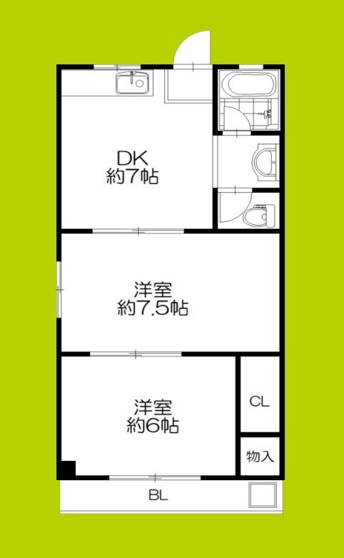 マンションエイタツ 間取り図