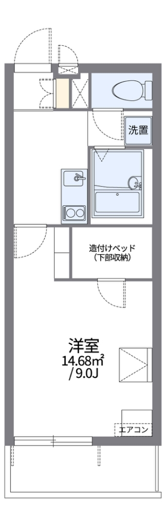 レオパレス真Ⅶ 間取り