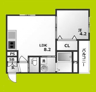 GRANDIR公立大前Primo 間取り