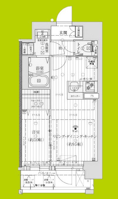 ファーストフィオーレ三国Ⅱ 間取り