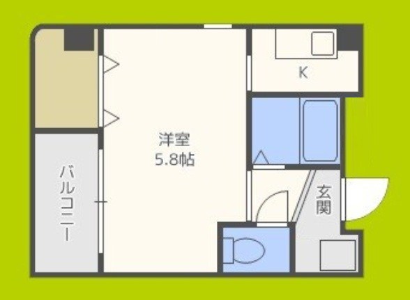 オーキッドコート天神橋 間取り