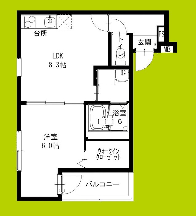 フジパレス北野田Ⅵ番館 間取り図