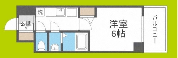 ｇｍ難波ウエストＤ.Ｃ.  間取り