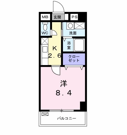 ベル　フルール　エヌ・エス 間取り