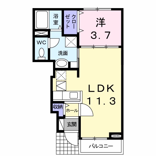 ソレアードユニティⅠ 間取り