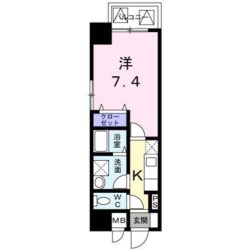 フォンテーヌ　加賀屋 間取り