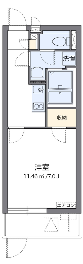 クレイノ粉浜 間取り