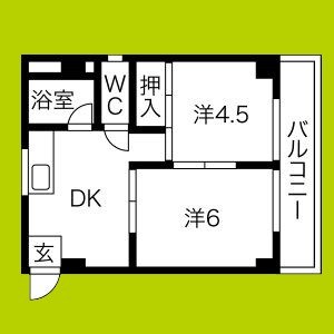 OK平野ハイツ 間取り