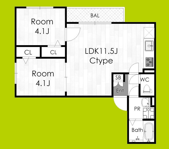 Tio寝屋川市駅 間取り