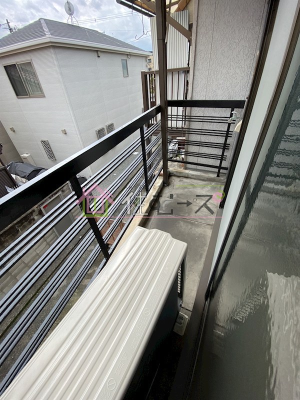 東住吉区湯里四丁目貸家 ベランダ