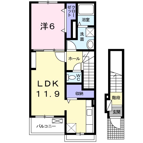 ソレイユ大峰 間取り