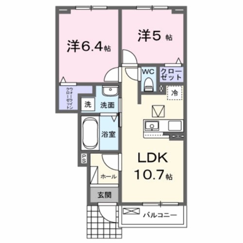 玉串町西２丁目アパート 間取り図