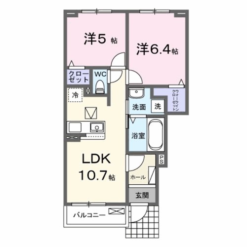 玉串町西２丁目アパート 間取り図