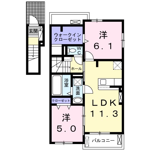 ミッテ　２号館 間取り