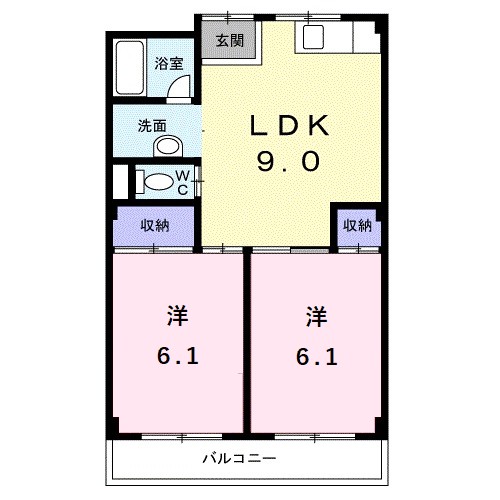 ハイシャトー大翔 間取り