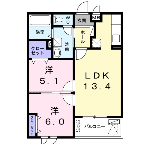 カーサ　サリーレ 間取り