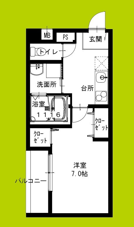 フジパレス阪急武庫之荘駅西Ⅱ番館 間取り