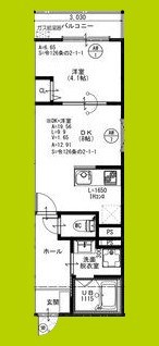EIJU牧野駅前A 間取り
