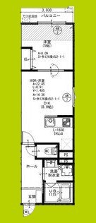 EIJU牧野駅前A 間取り