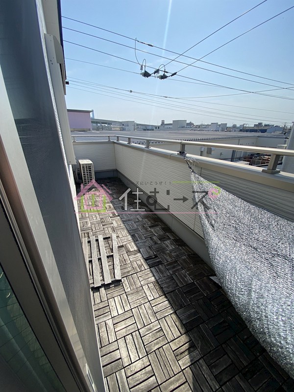 北津守戸建 ベランダ