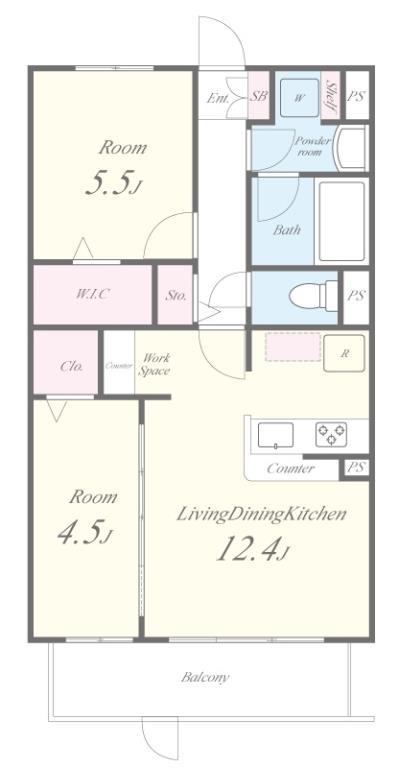 BELLE JOIE(ベルジョワ) 間取り