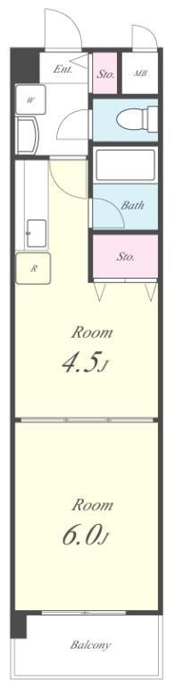 クレール三国ヶ丘 間取り