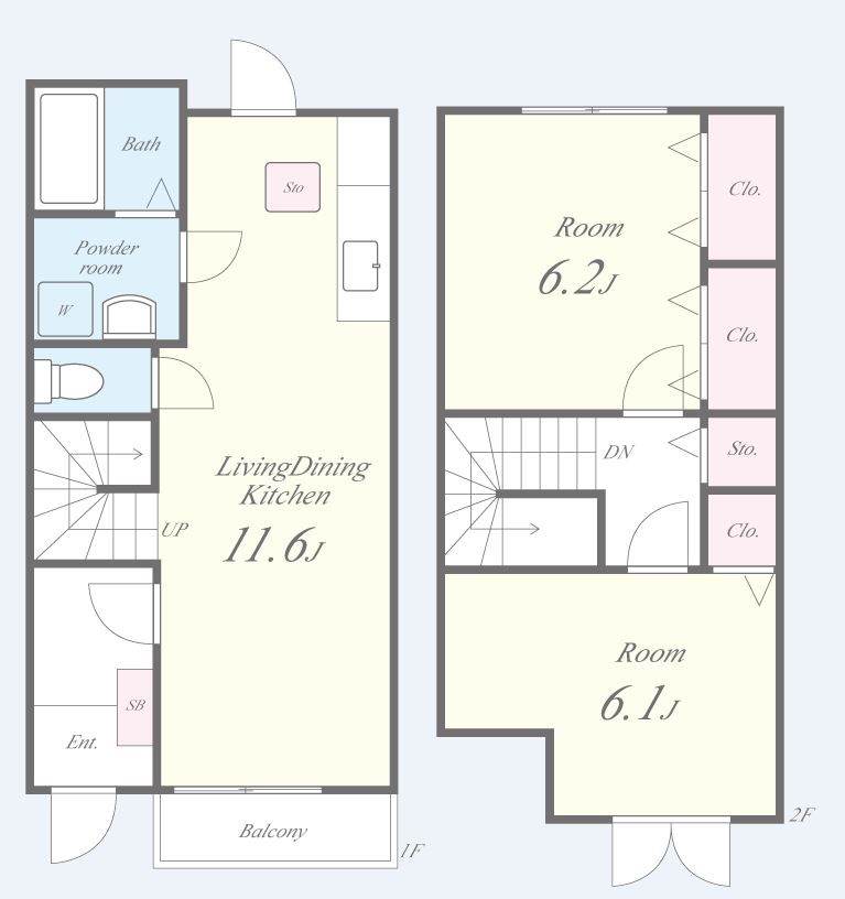 クレベール2番館 間取り