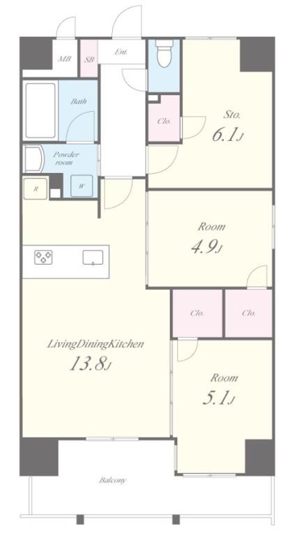 ジャルディーノ関目 間取り