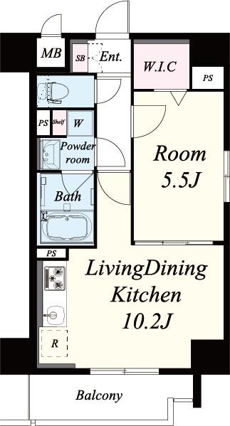 ノーブルスクエア新町 間取り