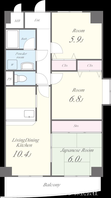 ホルティ上野芝 間取り