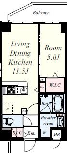 ルアナ北梅田 間取り