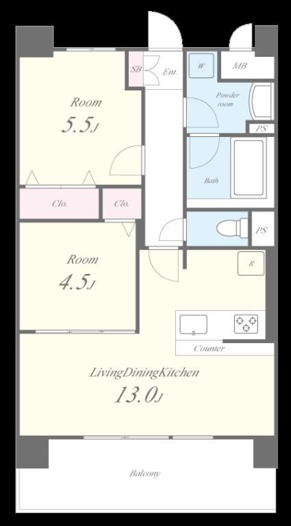 アトリエール堺寺地町 間取り