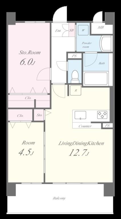 アトリエール堺寺地町 間取り