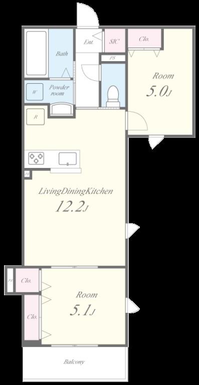 キルシュ元町 間取り図