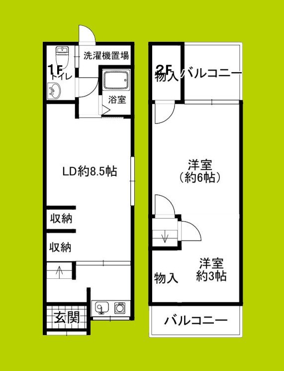 遠里小野七丁目テラスハウス 間取り