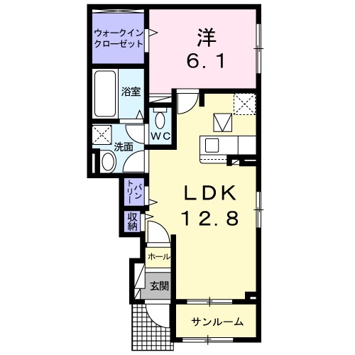 ラヴィボヌール如是Ⅱ 間取り