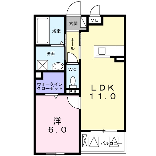 ヴィリダーリウム　上山手 間取り