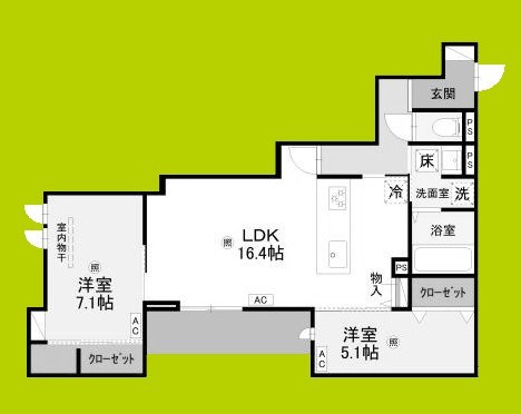 ラ　メゾン　ピック　中百舌鳥Ⅱ 間取り