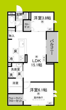 グランヴェールⅦ 間取り