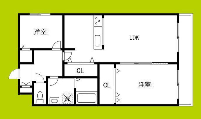 仮称）上島町B棟 間取り