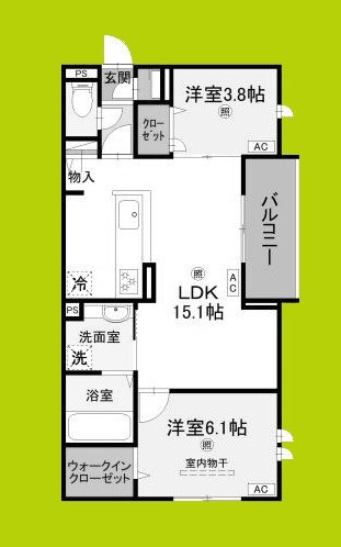 グランヴェールⅦ 間取り