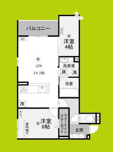 グランヴェールⅦ 間取り