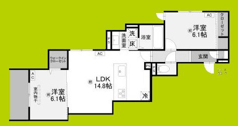 ラ　メゾン　ピック　中百舌鳥Ⅱ 間取り