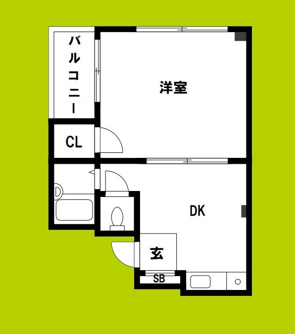 JPアパートメント港Ⅲ 間取り