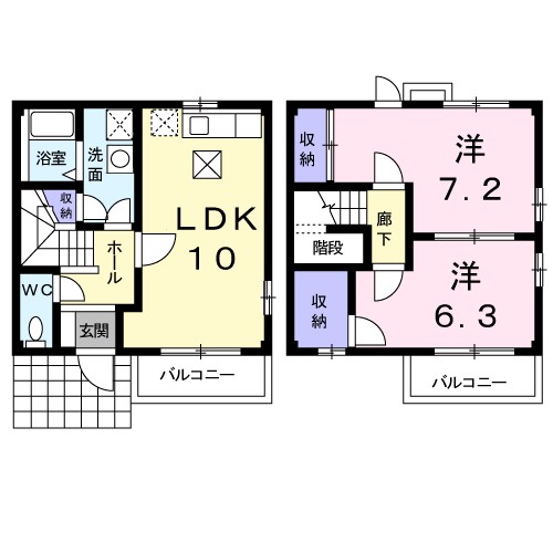 ス－ル・ビエント 間取り