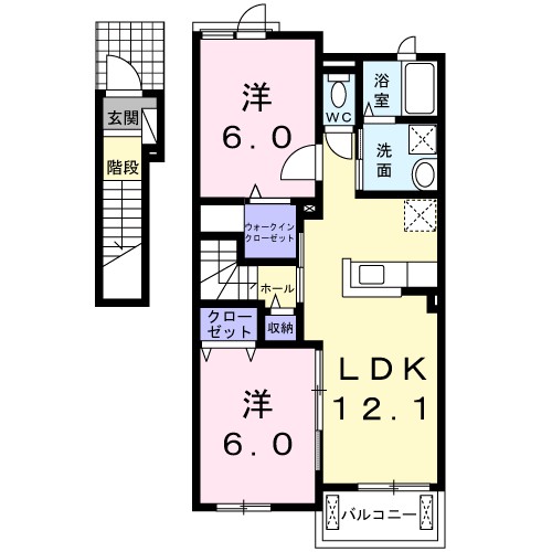 フィオーレ２番館 間取り