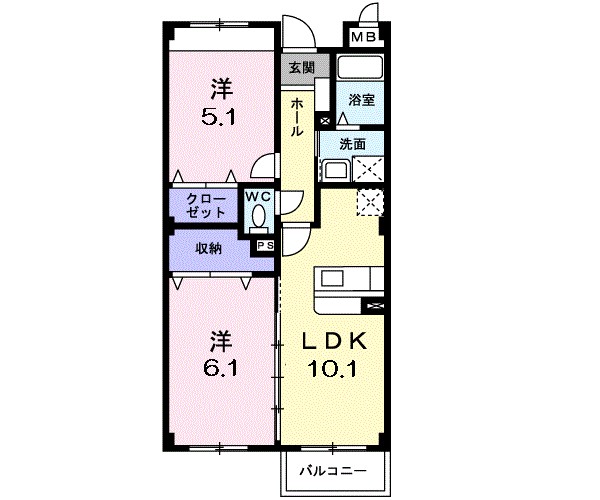 アネックス北中振 間取り