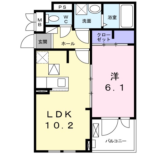 ロン・ボヌール　弁天池公園　Ⅱ 間取り