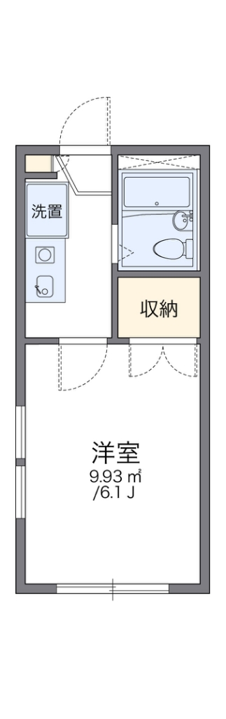 レオパレスＮＡＫＡＪＩＭＡ 間取り